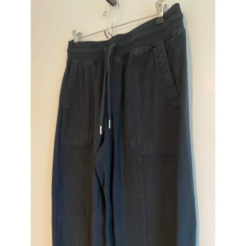 ATHLETA Farallon Weekender Pant Size SMALL Black Adjustable Cuff